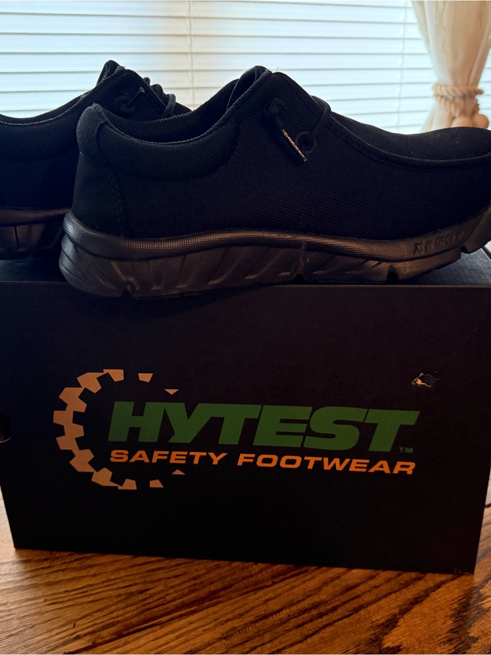 Hytest Men's Black Slip-On Safety Loafers